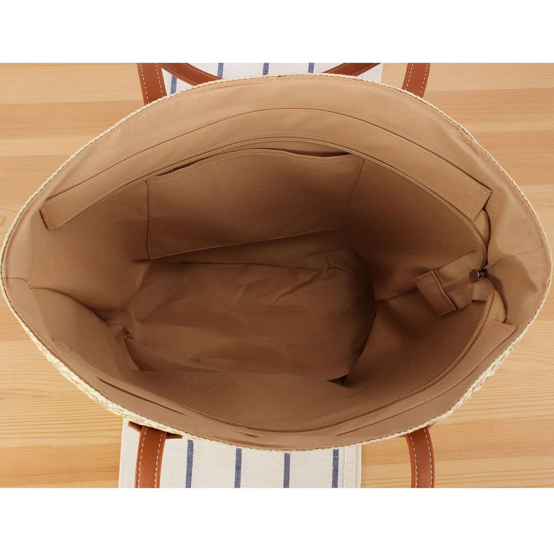 Beach bag with refined leather accents Bowlift