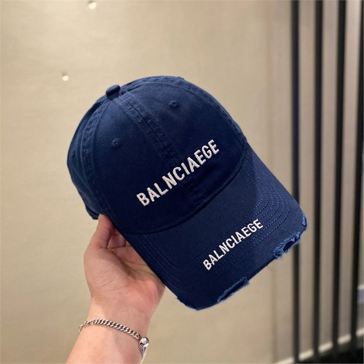 Men's Distressed Adjustable Baseball Cap Bowlift
