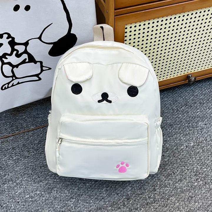 Cute Animal Face Plush Backpack Bowlift