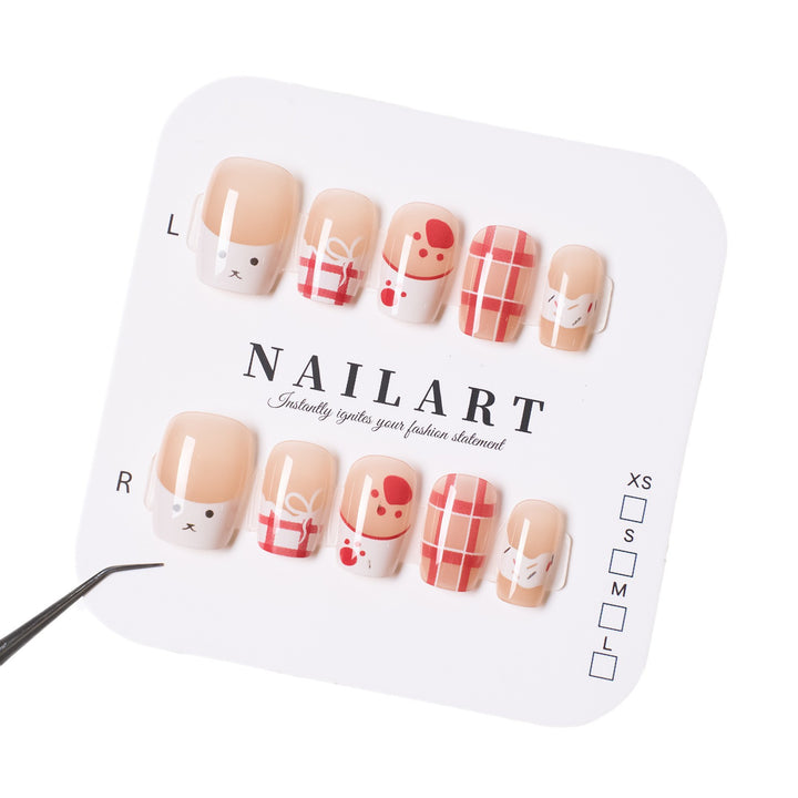Premium Long-Lasting Glossy Press-On Nails Bowlift