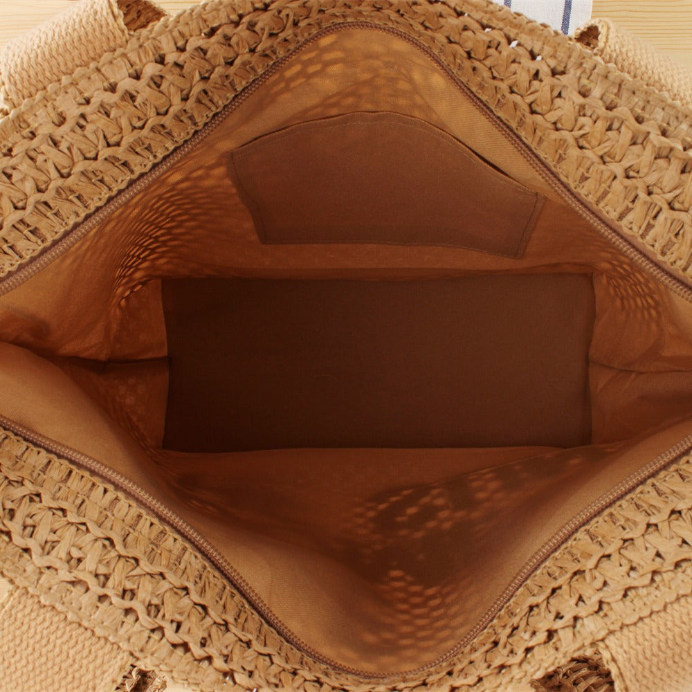 Shopping Bag Made of Natural Wicker Bowlift