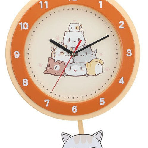 Wall clock with colorful animal design Bowlift