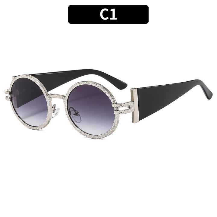 Elegant Decorative Round Frame Sunglasses
