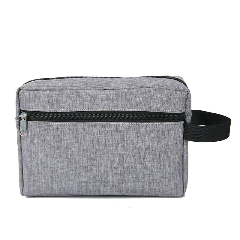 Cosmetic bag with multiple compartments and secure zipper Bowlift