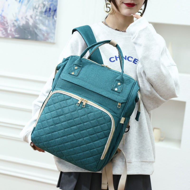 Multi-Purpose Quilted Baby Care Backpack Bowlift