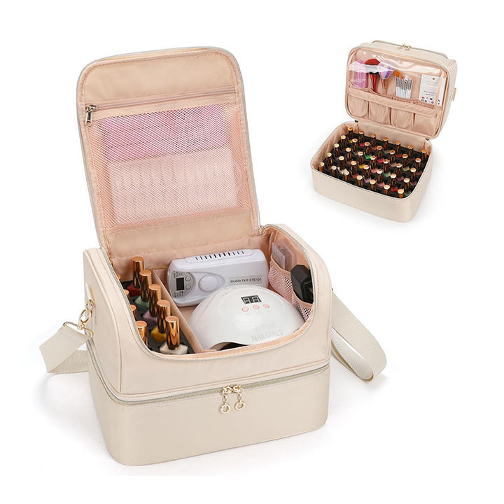 Cosmetic organizer bag with multifunctional compartments Bowlift