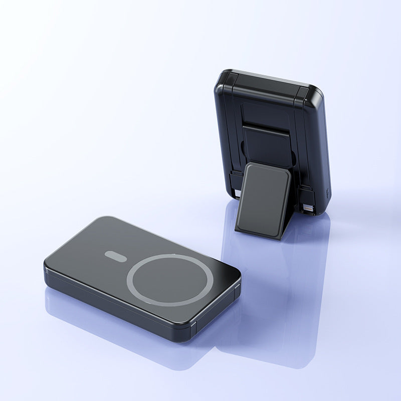 Portable Magsafe Powerbank with Integrated Stand and Digital Display Bowlift