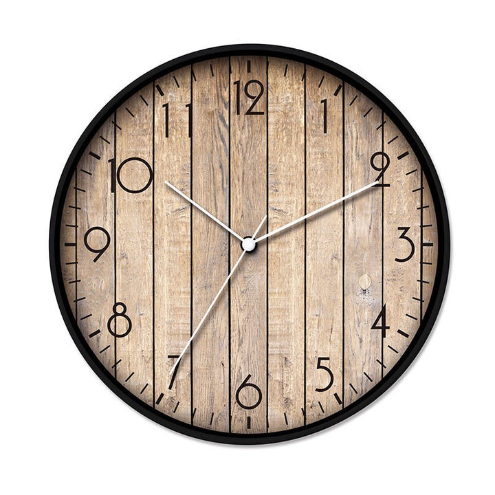 Wall clock with wood look Bowlift
