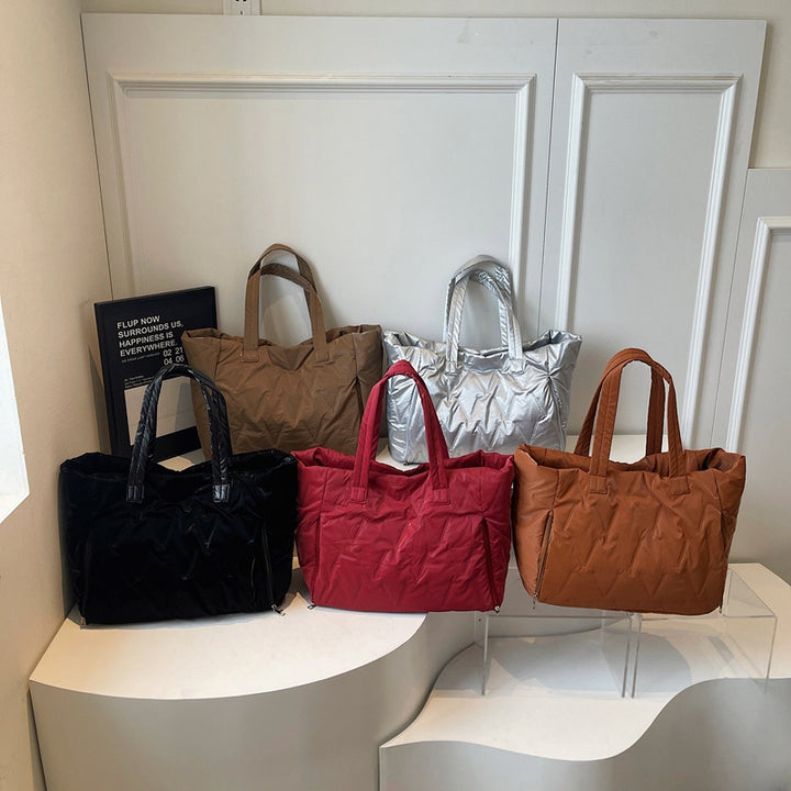 Spacious Quilted Travel Tote Bowlift