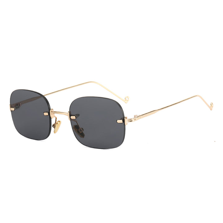 Women's Elegant Square Sunglasses with Luxurious Metal Frame Bowlift