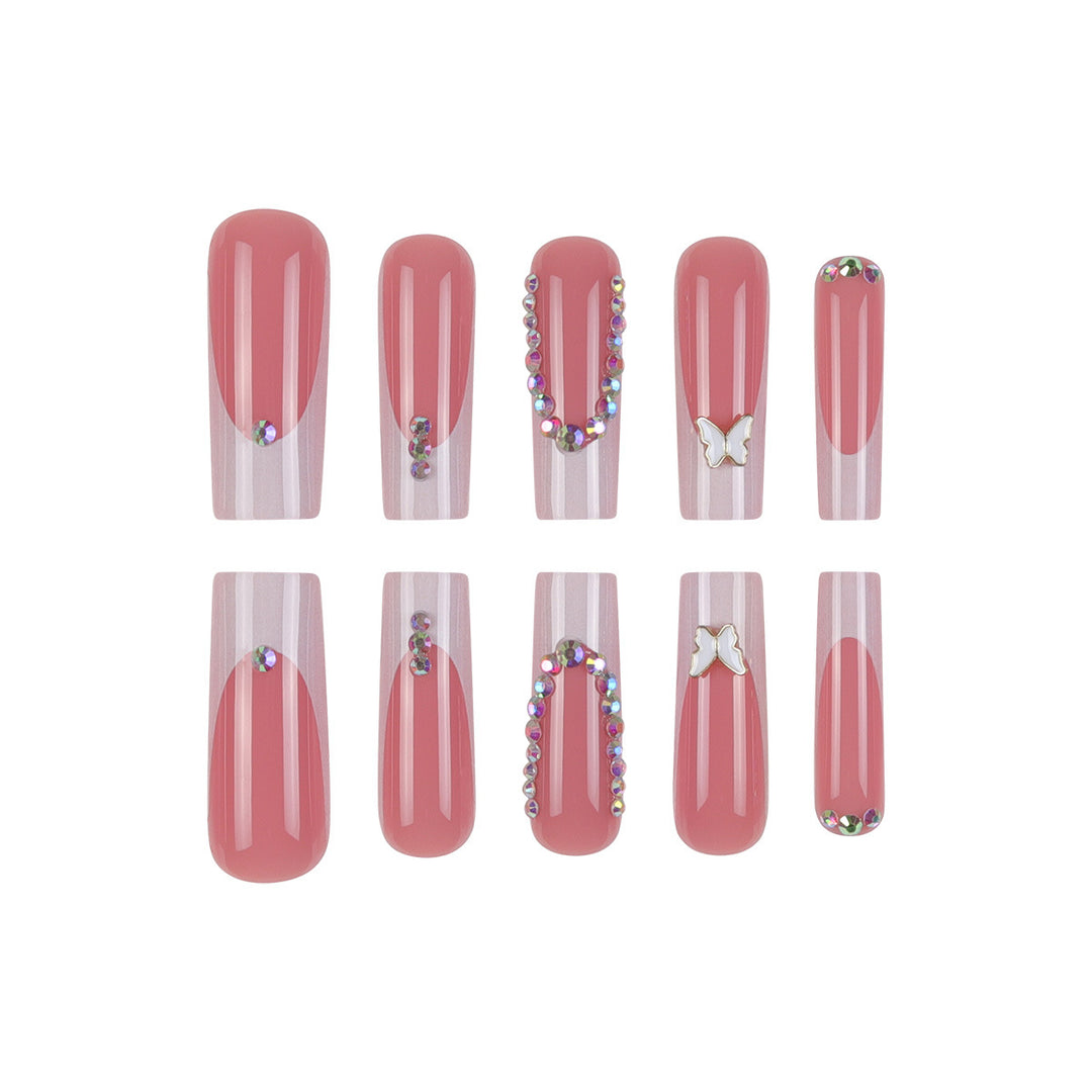 Decorative Press-On Nail Extensions Bowlift