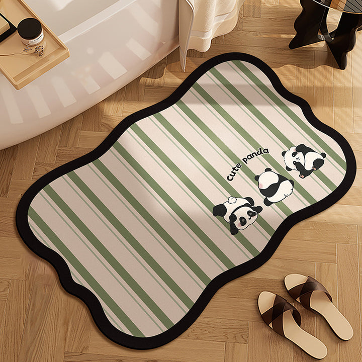 Cute Bear-Themed Bath Mat