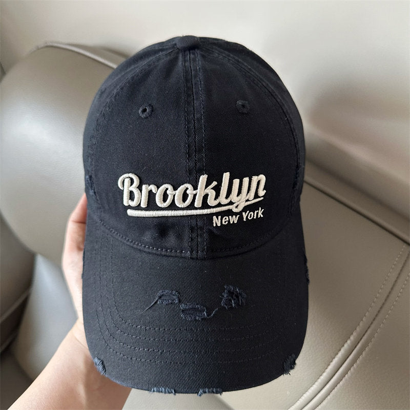 Men's Distressed Brooklyn Baseball Cap Bowlift