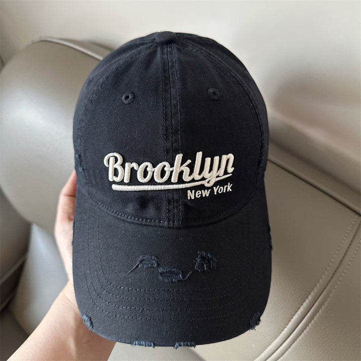 Men's Distressed Brooklyn Baseball Cap Bowlift