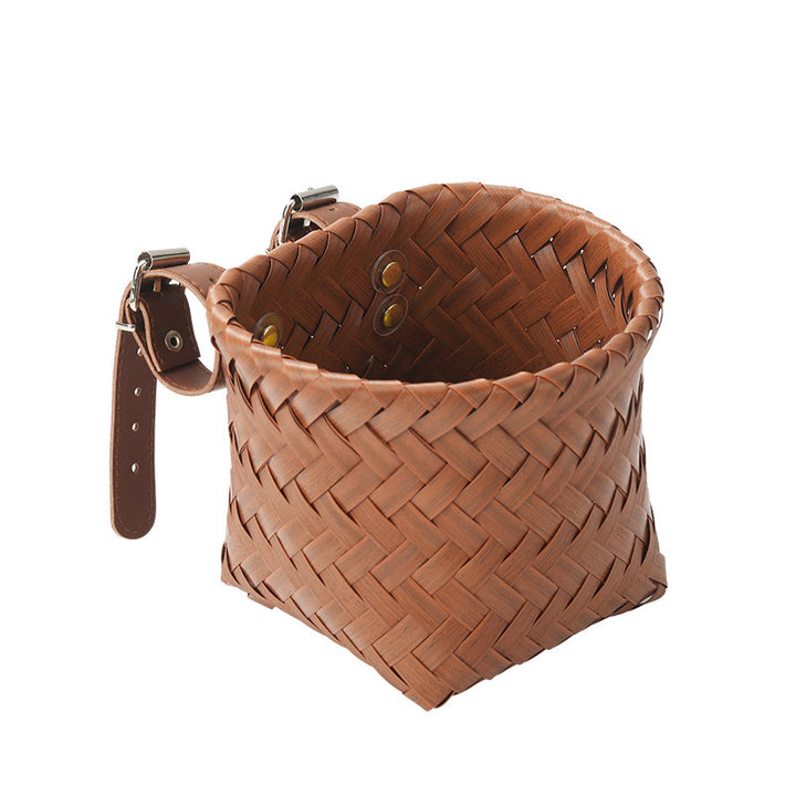 Women's Woven Storage Basket with Handles Bowlift