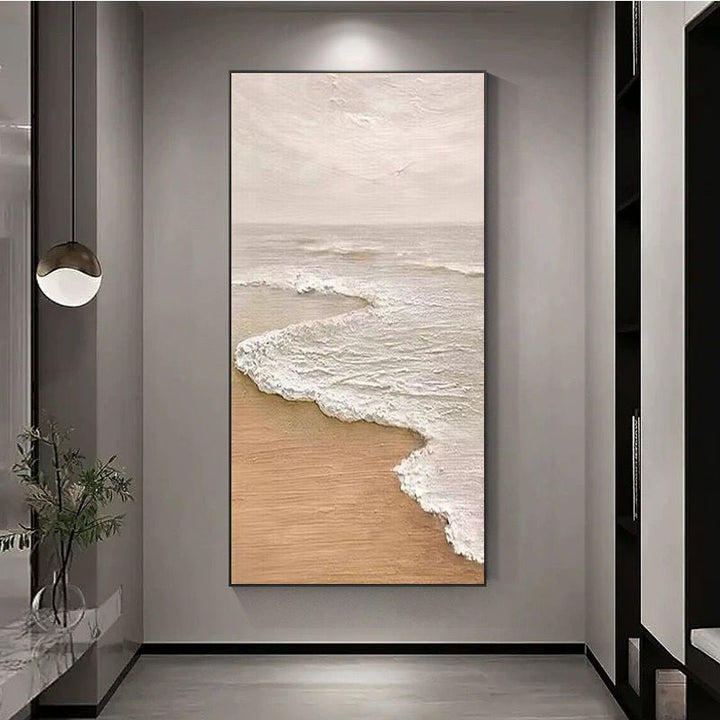 Abstract Coastal Landscape Canvas Artwork