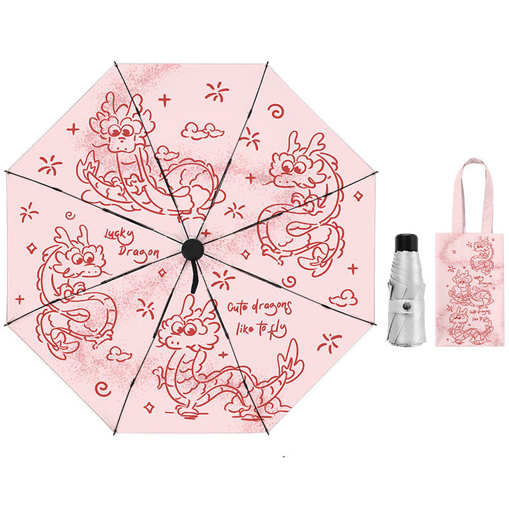 Women's compact umbrella with unique design Bowlift
