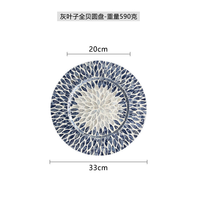 Ladies Elegant Porcelain Serving Platter with Unique Floral Pattern Bowlift
