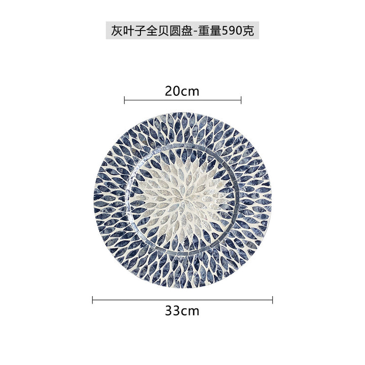 Ladies Elegant Porcelain Serving Platter with Unique Floral Pattern Bowlift
