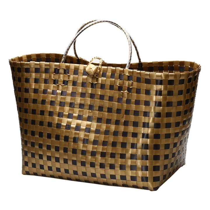 Large Capacity Woven Shopping Tote Bowlift