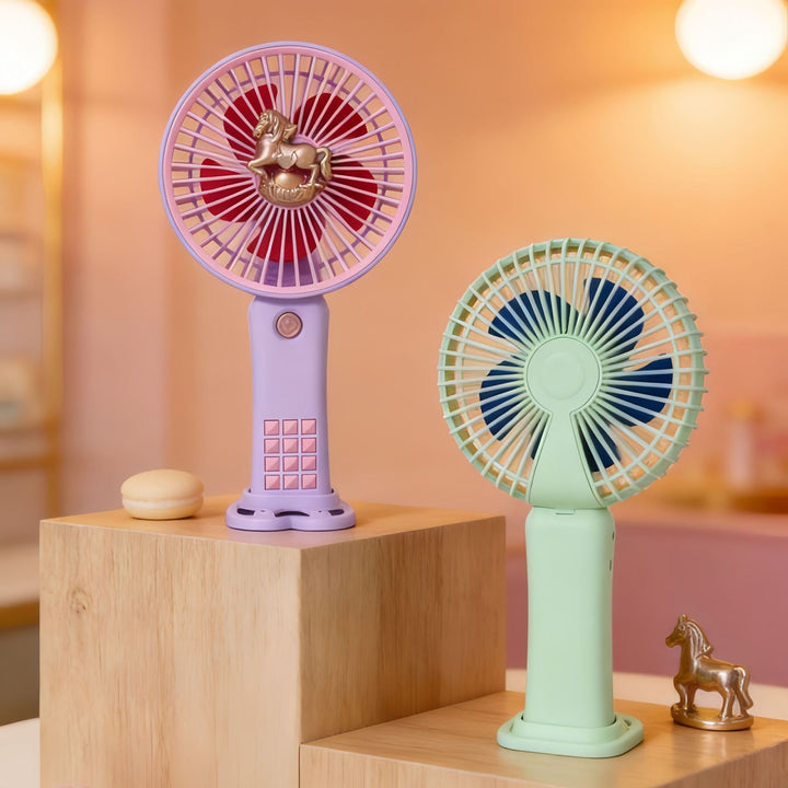 Women's Portable Mini Fan with Animal Design Bowlift