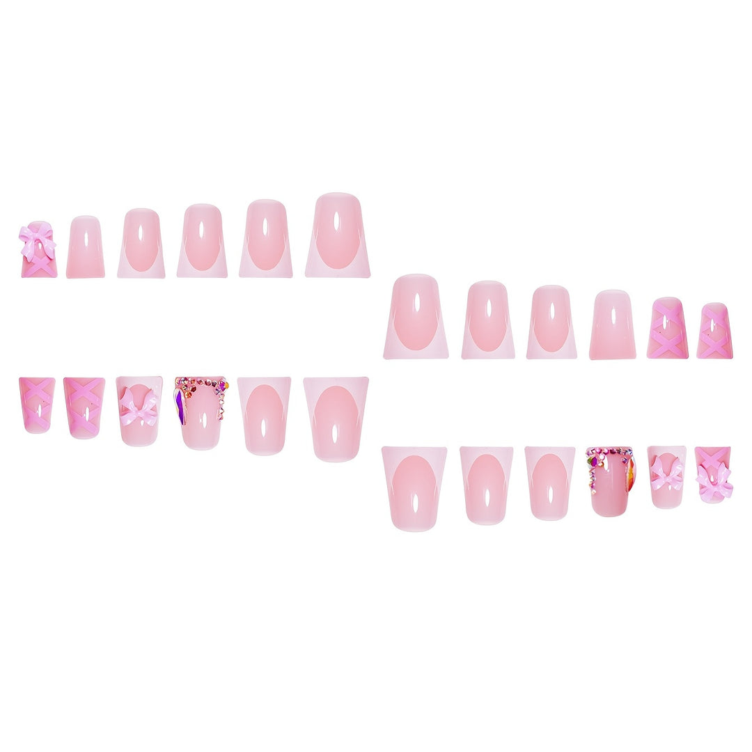 Decorative Press-On Nail Art Set Bowlift