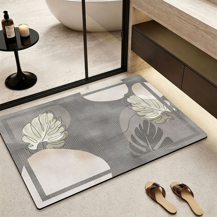Decorative Luxe Bath Mat Bowlift