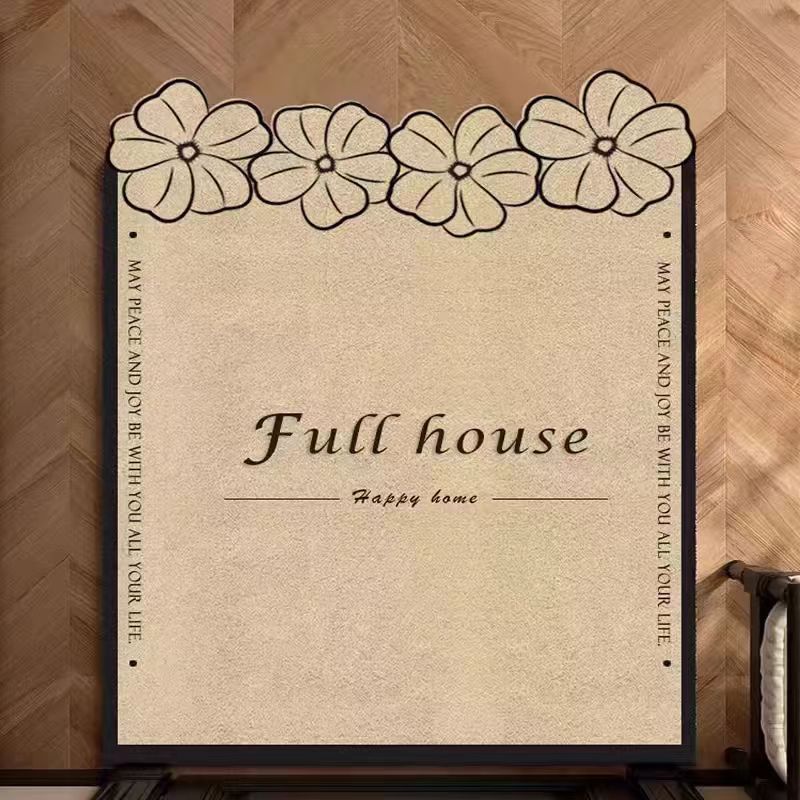 Floral Welcome Mat Bowlift