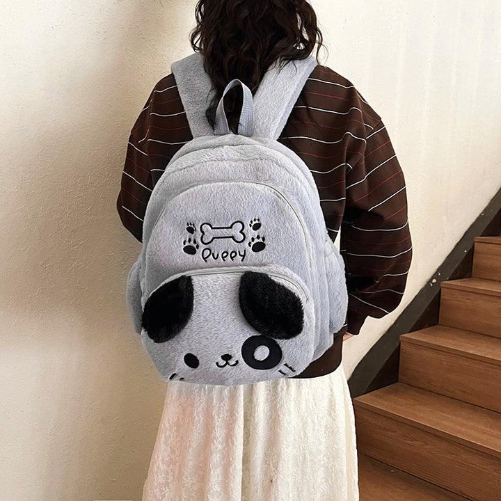 Plush backpack with dog design Bowlift