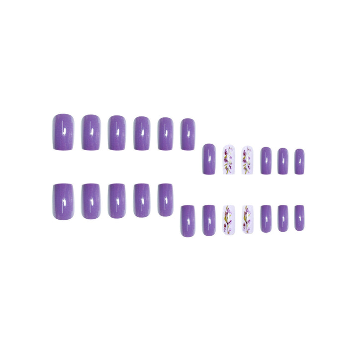 Floral Accent Nail Art Extensions Bowlift