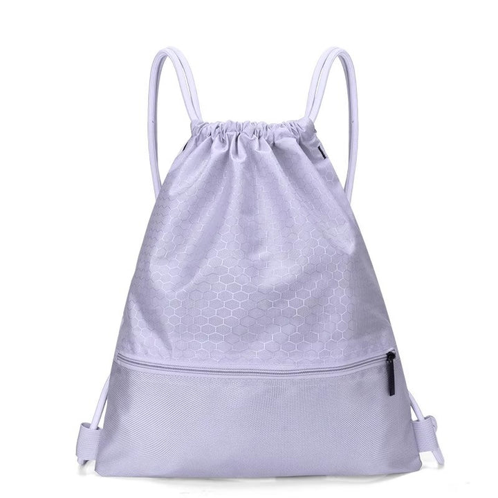 Honeycomb Patterned Drawstring Gym Bag Bowlift