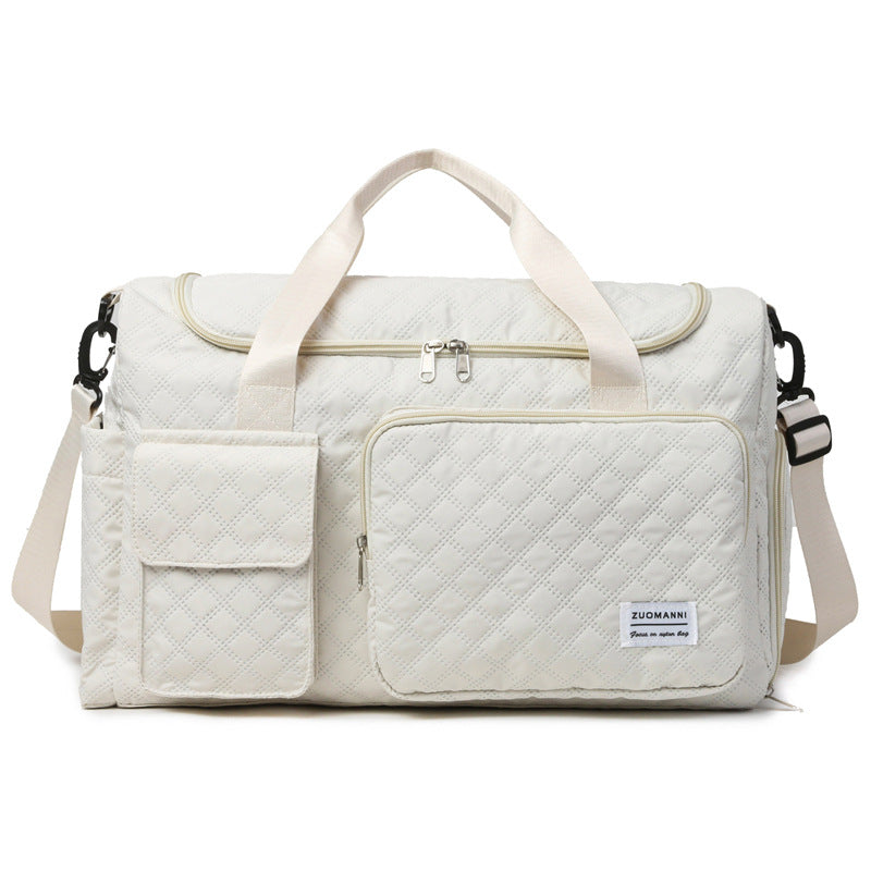 Spacious Sport Duffel Bag With Textured Surface Bowlift