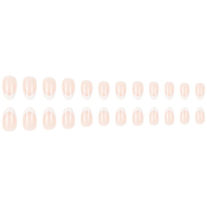 Elegant French Tip Press-On Nails Bowlift 1789085234