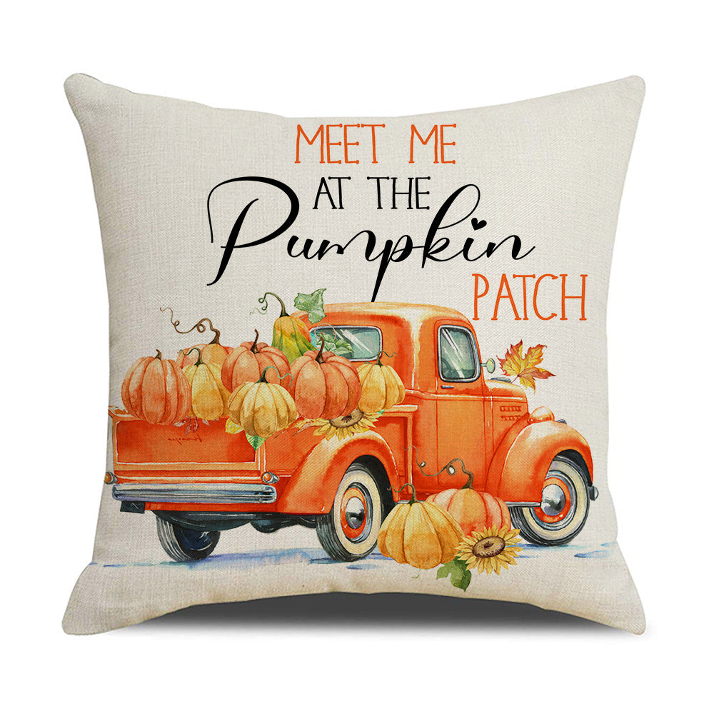 Women's pillowcase with autumn pumpkin design Bowlift