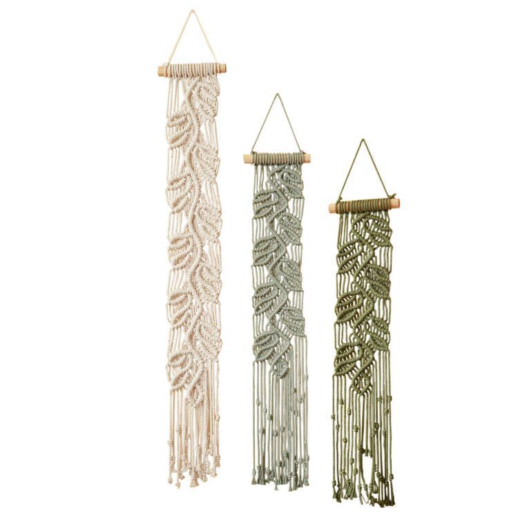 Macrame Leaf Wall Art Decor Bowlift