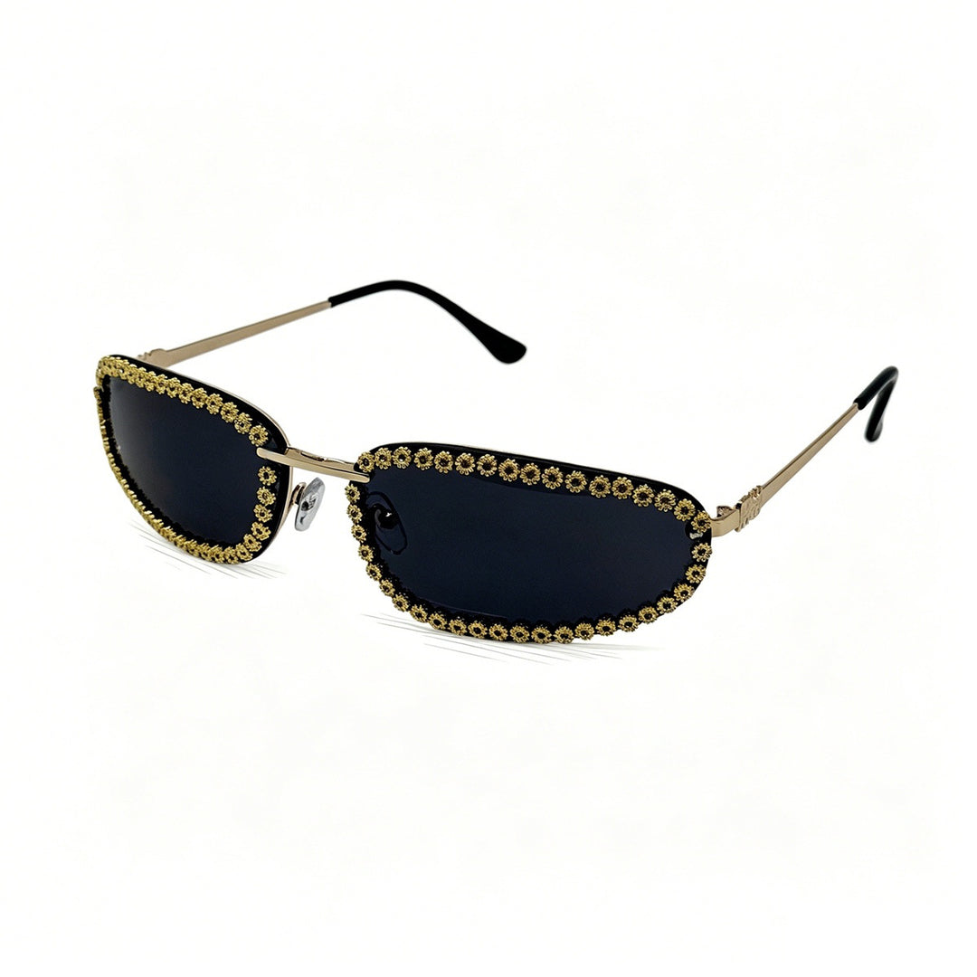 Ladies fashionable sunglasses with sparkling stone embellishment Bowlift