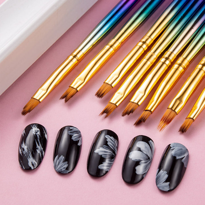 Professional Nail Art Detail Brush Set Bowlift