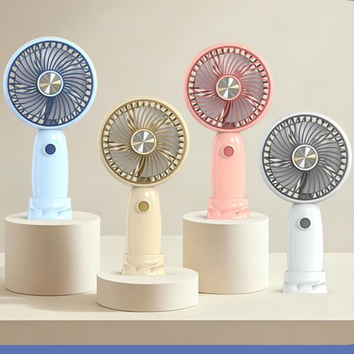 Ladies Portable Hand Fan in playful Bear Design Bowlift