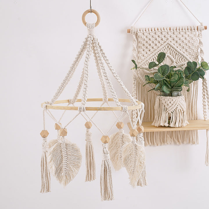 Decorative Macrame Chandelier Bowlift