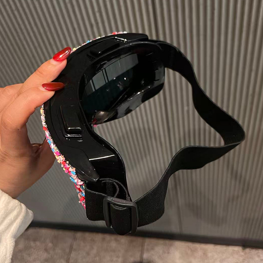 Women's stylish ski goggles with unique decor Bowlift