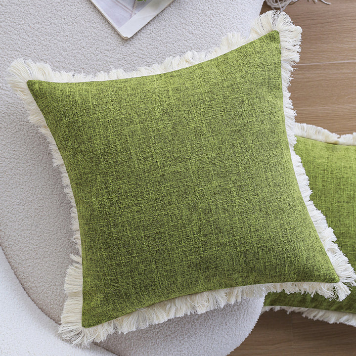 Rectangular sofa cushion cover in linen look Bowlift