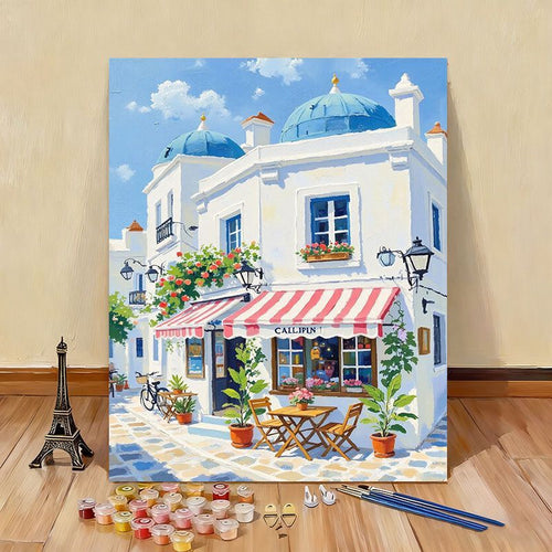 DIY Scenic Coastal Paint by Numbers Kit Bowlift