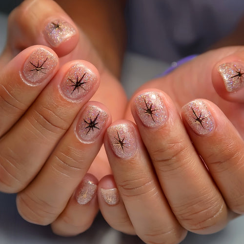 Sparkling Star Nail Art Bowlift