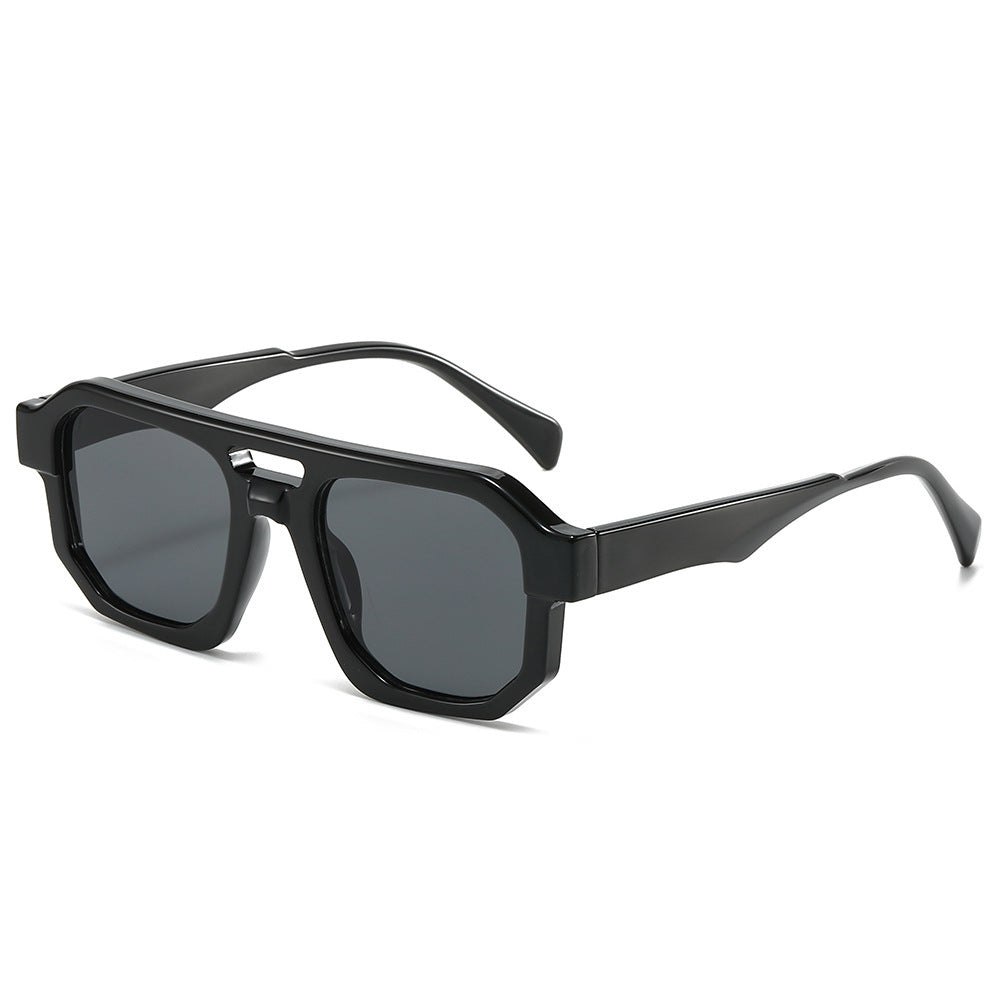 Fashion-Forward Geometric Oversized Sunglasses Bowlift