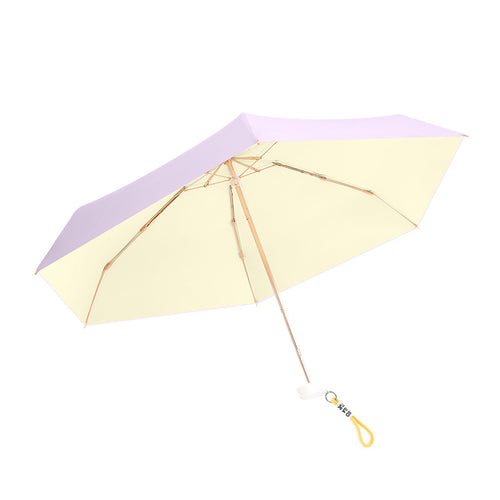 Women's ultra-compact UV protection foldable umbrella with carrying bag Bowlift