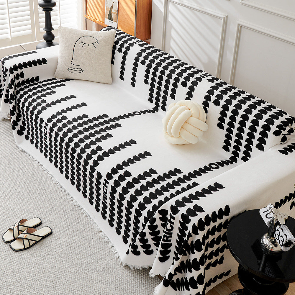 Stylish Geometric Sofa Throw Blanket