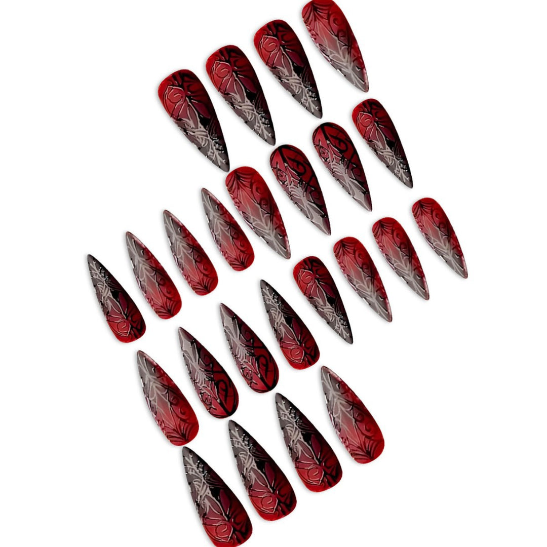 Gothic Stiletto Nail Art Set Bowlift