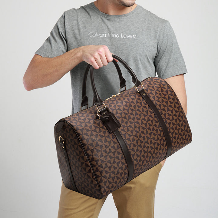 Spacious travel bag with stylish geometric design Bowlift