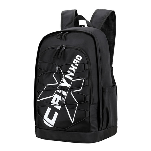 Sporty backpack with elastic lacing system for additional flexibility Bowlift