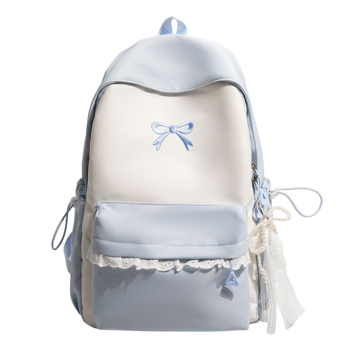 Bow-Embellished Backpack
